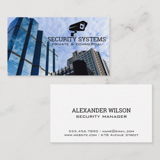 Security Camera Logo | Corporate Sky Scrapers 名刺 (正面/裏面)