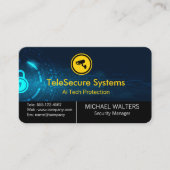 Security Camera Logo | Modern Tech | AI 名刺 (正面)