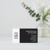 Security Company Business Card 名刺 (スタンド正面)