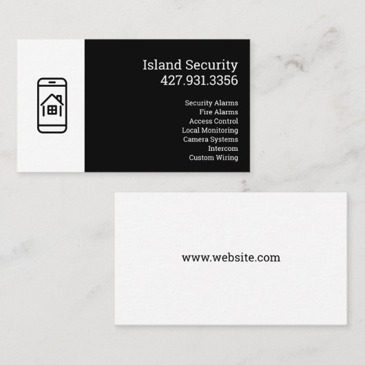Security Company Business Card 名刺 (正面/裏面)