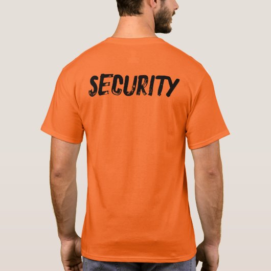SECURITY (front AND back) T-shirt Tシャツ (裏面)