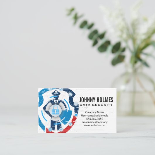 Security Guard | Cyber Technology 名刺 (スタンド正面)