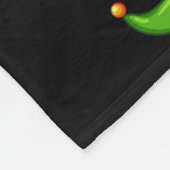 Security Guard Elf Matching Family Group Christmas フリースブランケット (角)