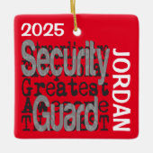 Security Guard Extraordinaire CUSTOM セラミックオーナメント (正面)