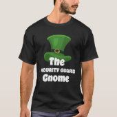 Security Guard Gnome St Patricks Day Tシャツ (正面)