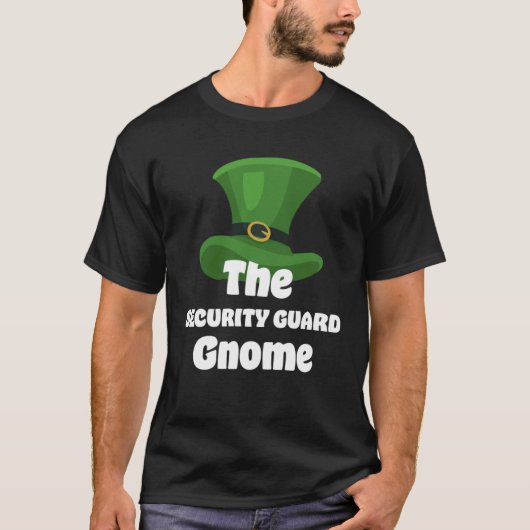 Security Guard Gnome St Patricks Day Tシャツ (正面)