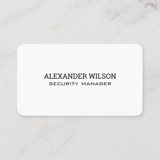 Security Guard | Tech Systems 名刺 (裏面)