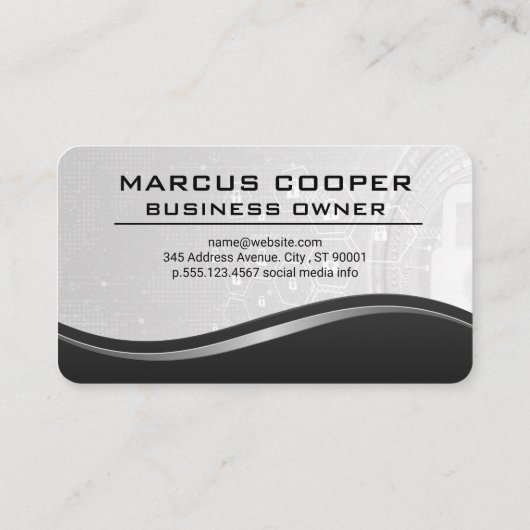 Security Lock Logo | AI Data 名刺 (裏面)