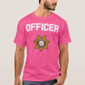 Security Officer Enforcement Badge Police Guards D Tシャツ (正面)