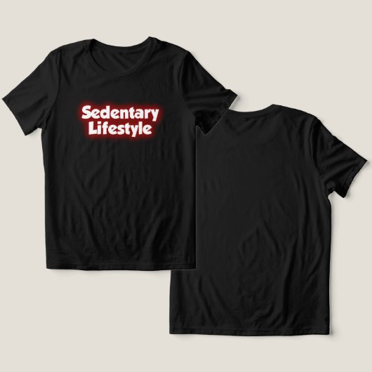SEDENTARYライフスタイル専用カスタマイズカジュアル可能 トライブレンドＴシャツ (デザイン正面&裏面)