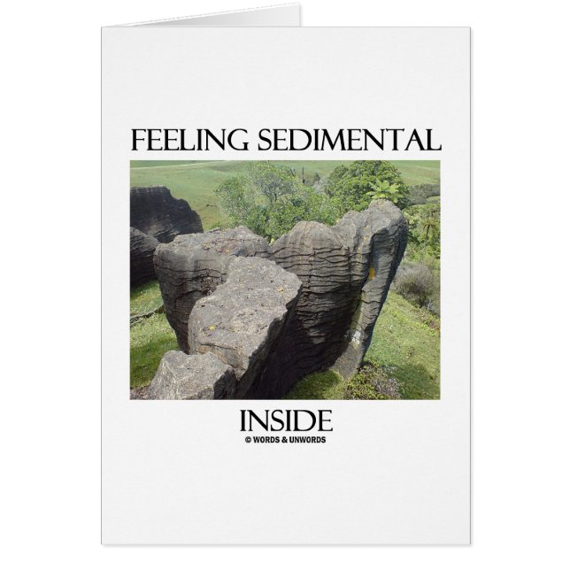 Sedimental中の石灰岩の地質学のユーモアを感じること (正面)