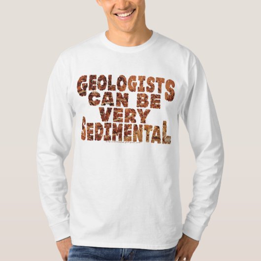 "Sedimental"地質学者 Tシャツ (正面)