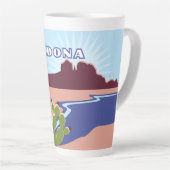 Sedona, Arizona カフェラテマグ (右アングル)