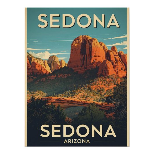 Sedona Arizona ポスター (正面)