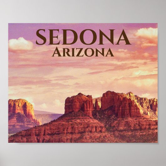Sedona Arizona Desert Photo Landscape ポスター (正面)