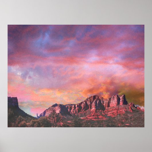 SEDONA ARIZONA Red Rock Sunset ポスター (正面)