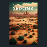 Sedona Arizona Retro Travel Art Vintage ポスター<br><div class="desc">Sedona Desert art design showcasing the Arizona landscape.</div>