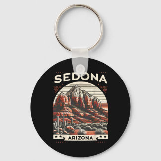 Sedona Az Hiking Outdoors Mountain Sedona Usa Retr キーホルダー