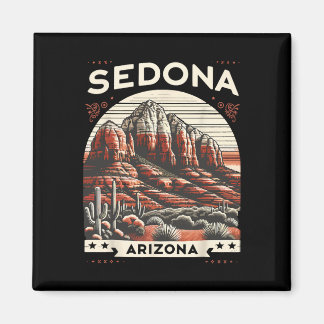Sedona Az Hiking Outdoors Mountain Sedona Usa Retr マグネット