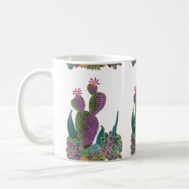 Sedona Cactus Flower Tiled design Mug コーヒーマグカップ