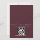 SEDONA Destination Skyline Boho QR Code Wedding 招待状 (裏面)