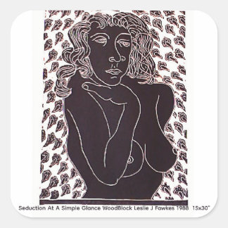 Seduction At A Simple Glance 7.6cm stickers スクエアシール