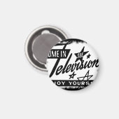 See 来 Television YourselfのレトロTV楽しむ Ad マグネット (正面/裏面)