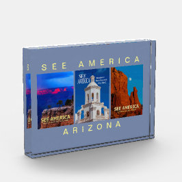 「See America」アリゾナ3つのポスターフォトブロック フォトブロック