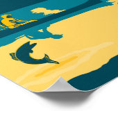 See America - Glacier National Park Travel Poster ポスター (角)