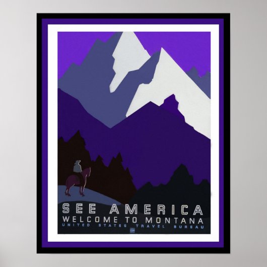 See America - Montana - WPA Poster Series45 ポスター (正面)