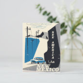 See America - New Mexico Vintage旅行ポスター ポストカード (スタンド正面)