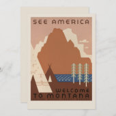 See America Welcome to Montana | ヴィンテージ旅行 (正面/裏面)