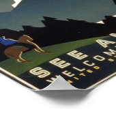 See America : Welcome to Montana with Horse ポスター (角)