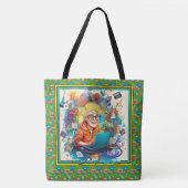 SEE BACK – 男性または女性の先生ありがとう トートバッグ (正面)