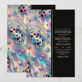 SEE BACK All-In-One Exotic Posh Wedding Invitation 招待状