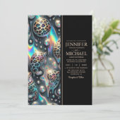 SEE BACK All-In-One Exotic Posh Wedding Invitation 招待状 (スタンド正面)