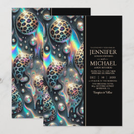 SEE BACK All-In-One Exotic Posh Wedding Invitation 招待状