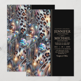 SEE BACK All-In-One Exotic Posh Wedding Invitation 招待状