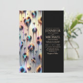 SEE BACK All-In-One Exotic Posh Wedding Invitation 招待状 (スタンド正面)