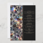 SEE BACK All-In-One Exotic Posh Wedding Invitation 招待状 (裏面)