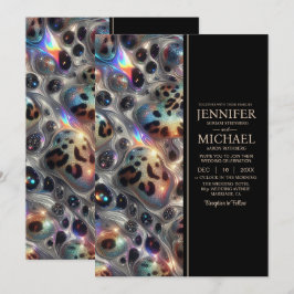 SEE BACK All-In-One Exotic Posh Wedding Invitation 招待状