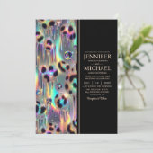 SEE BACK All-In-One Exotic Posh Wedding Invitation 招待状 (スタンド正面)