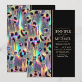 SEE BACK All-In-One Exotic Posh Wedding Invitation 招待状 (正面/裏面)