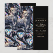 SEE BACK All-In-One Exotic Posh Wedding Invitation 招待状 (正面/裏面)