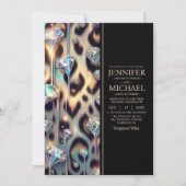 SEE BACK All-In-One Exotic Posh Wedding Invitation 招待状 (正面)