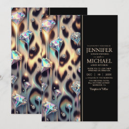 SEE BACK All-In-One Exotic Posh Wedding Invitation 招待状