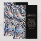 SEE BACK All-In-One Exotic Posh Wedding Invitation 招待状 (正面/裏面)