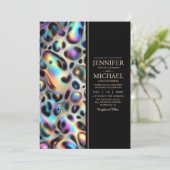 SEE BACK All-In-One Exotic Posh Wedding Invitation 招待状 (スタンド正面)