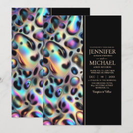 SEE BACK All-In-One Exotic Posh Wedding Invitation 招待状