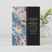 SEE BACK All-In-One Exotic Posh Wedding Invitation 招待状 (スタンド正面)